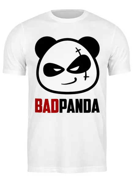 Заказать мужскую футболку в Москве. Футболка классическая Bad Panda от Leichenwagen - готовые дизайны и нанесение принтов.