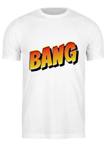 Заказать мужскую футболку в Москве. Футболка классическая   Bang Bang от THE_NISE  - готовые дизайны и нанесение принтов.
