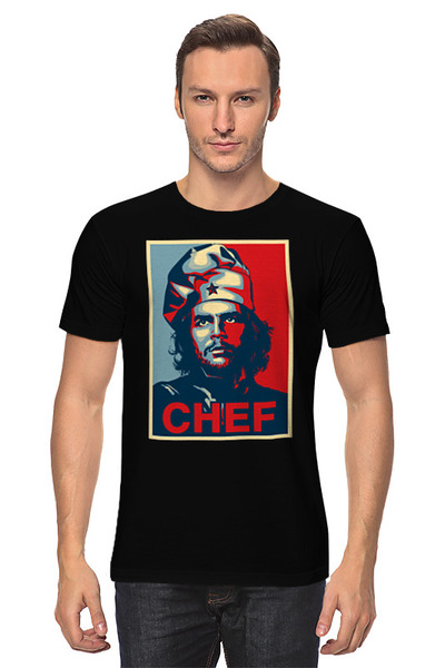 Заказать мужскую футболку в Москве. Футболка классическая Шеф Че Чевара от skynatural - готовые дизайны и нанесение принтов.