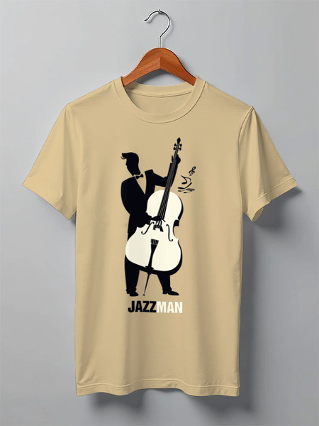 Заказать мужскую футболку в Москве. Футболка классическая Jazzman от skynatural - готовые дизайны и нанесение принтов.