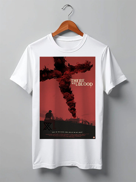 Заказать мужскую футболку в Москве. Футболка классическая Нефть / There Will Be Blood от kino.printio.ru - готовые дизайны и нанесение принтов.