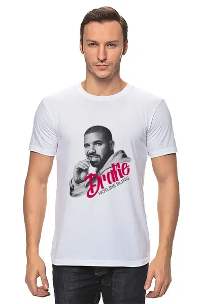 Заказать мужскую футболку в Москве. Футболка классическая Drake от kreed - готовые дизайны и нанесение принтов.