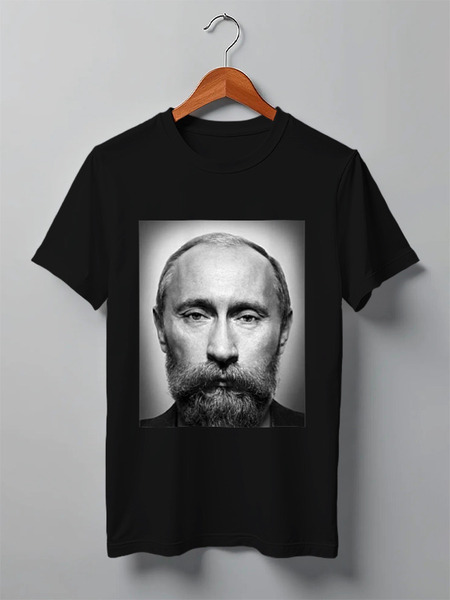 Заказать мужскую футболку в Москве. Футболка классическая путин от niggalay90 - готовые дизайны и нанесение принтов.