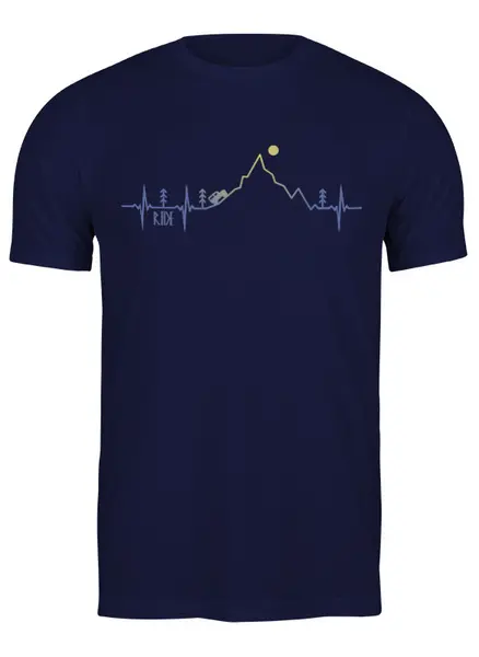 Заказать мужскую футболку в Москве. Футболка классическая Offroad от oneredfoxstore@gmail.com - готовые дизайны и нанесение принтов.