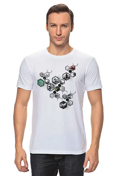 Заказать мужскую футболку в Москве. Футболка классическая  Original Weed Hexagon от oneredfoxstore@gmail.com - готовые дизайны и нанесение принтов.