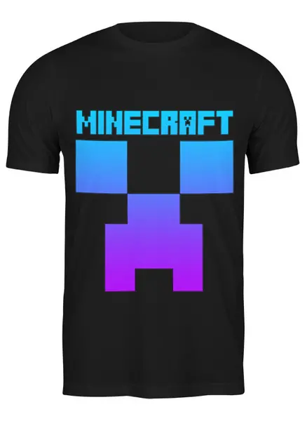 Заказать мужскую футболку в Москве. Футболка классическая MINECRAFT CREEPER от weeert - готовые дизайны и нанесение принтов.