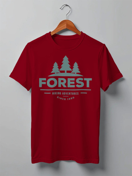 Заказать мужскую футболку в Москве. Футболка классическая Mountains от oneredfoxstore@gmail.com - готовые дизайны и нанесение принтов.