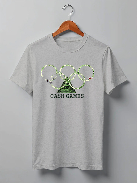 Заказать мужскую футболку в Москве. Футболка классическая Сash games от barsuk - готовые дизайны и нанесение принтов.