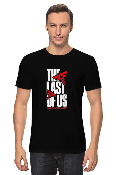 Заказать мужскую футболку в Москве. Футболка классическая THE LAST OF US от geekbox - готовые дизайны и нанесение принтов.