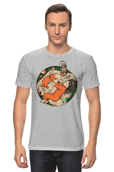Заказать мужскую футболку в Москве. Футболка классическая Сладкий сон от Leichenwagen - готовые дизайны и нанесение принтов.