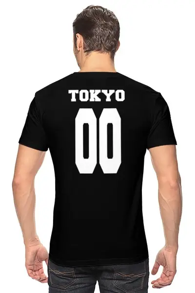 Заказать мужскую футболку в Москве. Футболка классическая Tokyo 00  от nikskiru - готовые дизайны и нанесение принтов.