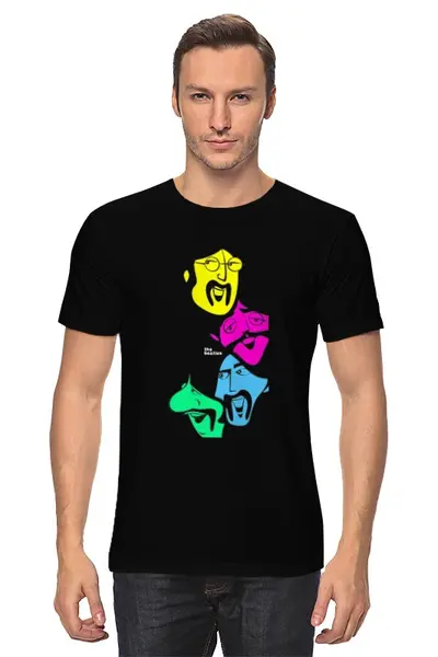 Заказать мужскую футболку в Москве. Футболка классическая The Beatles от Виктор Гришин - готовые дизайны и нанесение принтов.