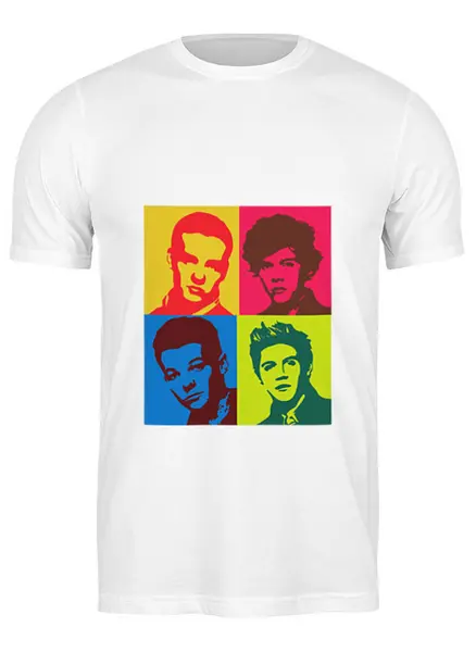 Заказать мужскую футболку в Москве. Футболка классическая One Direction от cherdantcev - готовые дизайны и нанесение принтов.