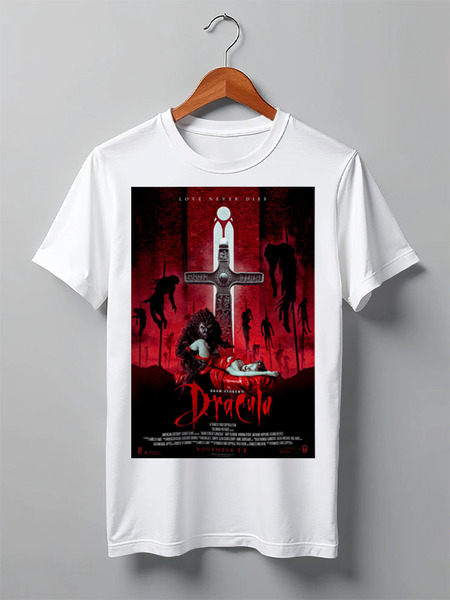 Заказать мужскую футболку в Москве. Футболка классическая Дракула / Dracula от kino.printio.ru - готовые дизайны и нанесение принтов.