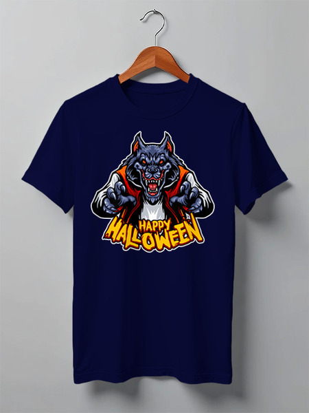 Заказать мужскую футболку в Москве. Футболка классическая WolfMan от balden - готовые дизайны и нанесение принтов.