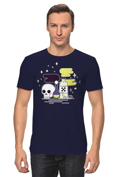 Заказать мужскую футболку в Москве. Футболка классическая Magic от oneredfoxstore@gmail.com - готовые дизайны и нанесение принтов.