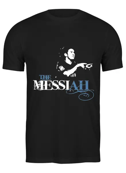 Заказать мужскую футболку в Москве. Футболка классическая The Messiah от skynatural - готовые дизайны и нанесение принтов.