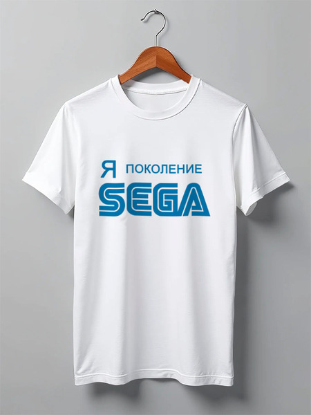 Заказать мужскую футболку в Москве. Футболка классическая Я-SEGA от Мирон Капица - готовые дизайны и нанесение принтов.