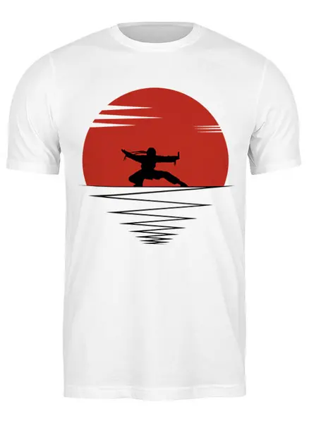 Заказать мужскую футболку в Москве. Футболка классическая Japan от oneredfoxstore@gmail.com - готовые дизайны и нанесение принтов.