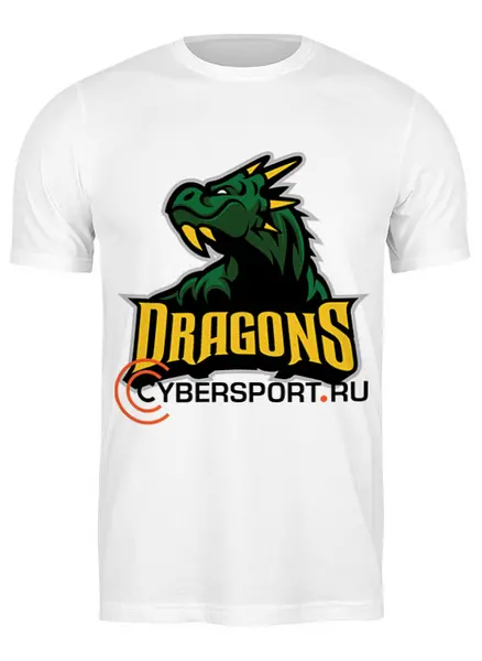 Заказать мужскую футболку в Москве. Футболка классическая DRAGONS от robus - готовые дизайны и нанесение принтов.