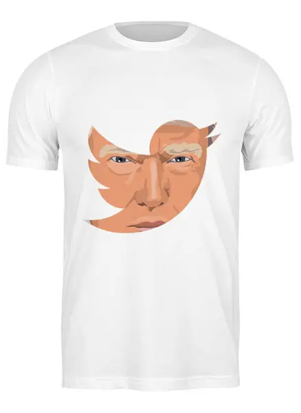 Заказать мужскую футболку в Москве. Футболка классическая Дональд Трамп от MariYang  - готовые дизайны и нанесение принтов.