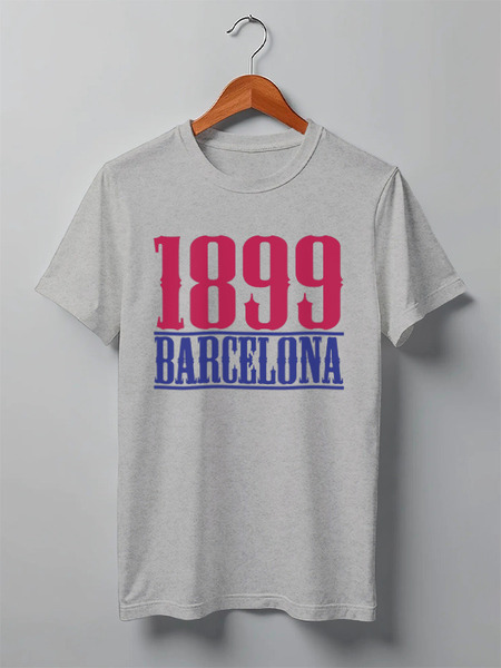 Заказать мужскую футболку в Москве. Футболка классическая 1899 Barcelona от skynatural - готовые дизайны и нанесение принтов.