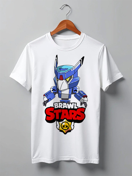 Заказать мужскую футболку в Москве. Футболка классическая BRAWL STARS CROW от geekbox - готовые дизайны и нанесение принтов.