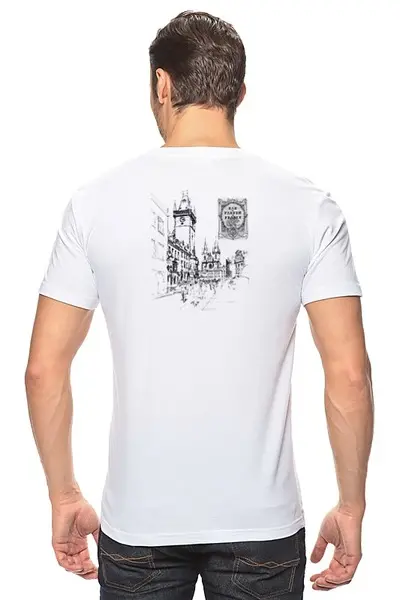 Заказать мужскую футболку в Москве. Футболка классическая Ретро от multikot - готовые дизайны и нанесение принтов.
