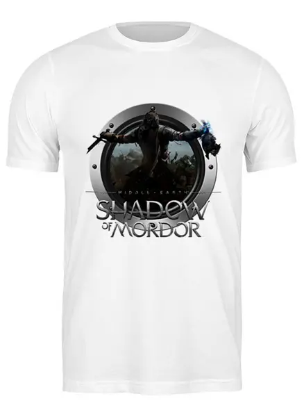 Заказать мужскую футболку в Москве. Футболка классическая Shadow of Mordor от THE_NISE  - готовые дизайны и нанесение принтов.