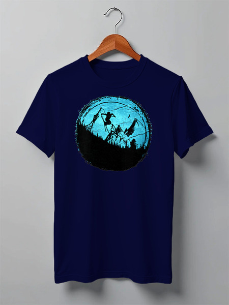 Заказать мужскую футболку в Москве. Футболка классическая Ski Jump от oneredfoxstore@gmail.com - готовые дизайны и нанесение принтов.