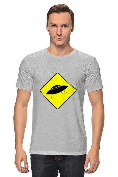 Заказать мужскую футболку в Москве. Футболка классическая Пришельцы от The Spaceway  - готовые дизайны и нанесение принтов.