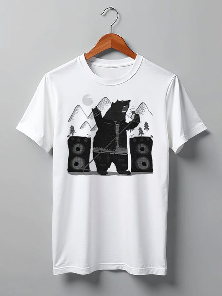 Заказать мужскую футболку в Москве. Футболка классическая I Say BAD You Say BEAR от oneredfoxstore@gmail.com - готовые дизайны и нанесение принтов.