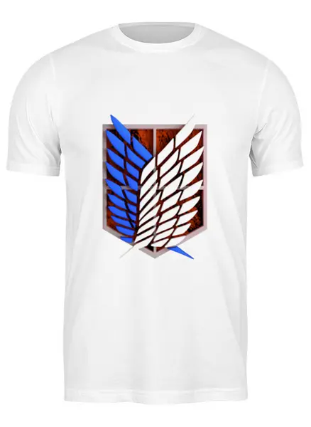 Заказать мужскую футболку в Москве. Футболка классическая Крылья свободы от GeekFox  - готовые дизайны и нанесение принтов.