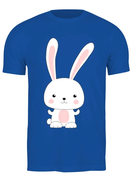 Заказать мужскую футболку в Москве. Футболка классическая Милый кролик от skynatural - готовые дизайны и нанесение принтов.
