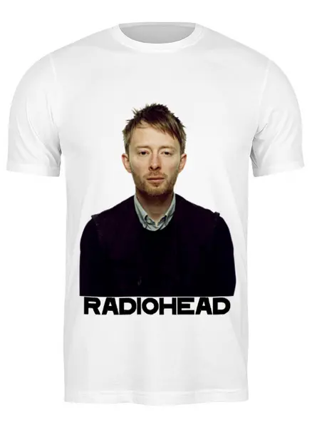 Заказать мужскую футболку в Москве. Футболка классическая Radiohead  от rancid - готовые дизайны и нанесение принтов.