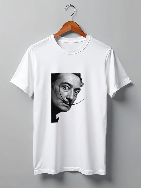 Заказать мужскую футболку в Москве. Футболка классическая Salvador Dali от Антон Величко - готовые дизайны и нанесение принтов.