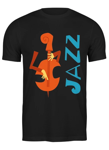 Заказать мужскую футболку в Москве. Футболка классическая Jazzman от skynatural - готовые дизайны и нанесение принтов.