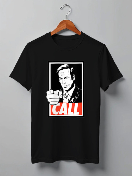 Заказать мужскую футболку в Москве. Футболка классическая Call Saul от skynatural - готовые дизайны и нанесение принтов.