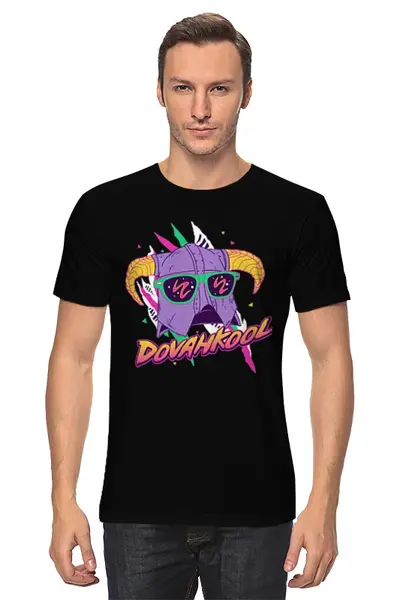 Заказать мужскую футболку в Москве. Футболка классическая Довакин от geekbox - готовые дизайны и нанесение принтов.
