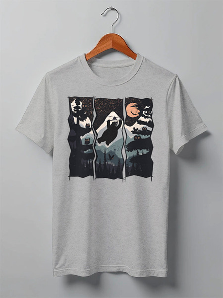 Заказать мужскую футболку в Москве. Футболка классическая Wild Zipline от oneredfoxstore@gmail.com - готовые дизайны и нанесение принтов.