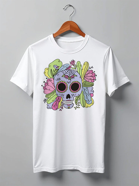 Заказать мужскую футболку в Москве. Футболка классическая Skulls от oneredfoxstore@gmail.com - готовые дизайны и нанесение принтов.