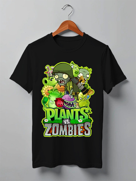 Заказать мужскую футболку в Москве. Футболка классическая PLANTS VS ZOMBIES от geekbox - готовые дизайны и нанесение принтов.