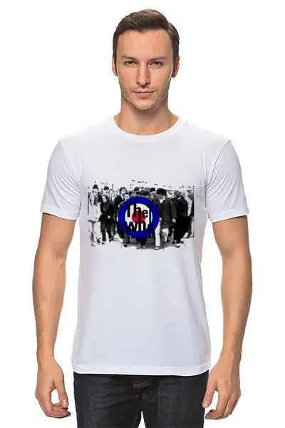 Заказать мужскую футболку в Москве. Футболка классическая the Who от торгаш - готовые дизайны и нанесение принтов.