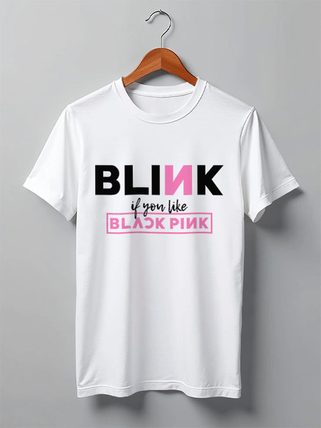 Заказать мужскую футболку в Москве. Футболка классическая BLACKPINK BLINK от geekbox - готовые дизайны и нанесение принтов.