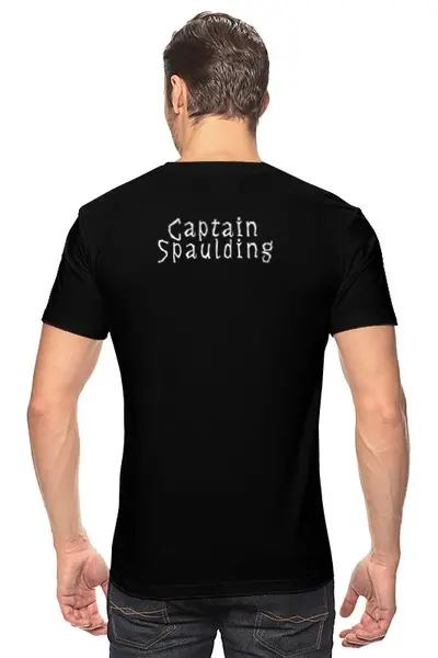 Заказать мужскую футболку в Москве. Футболка классическая Капитан Сполдинг от Alex Valerich - готовые дизайны и нанесение принтов.