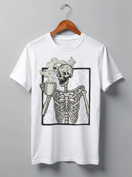 Заказать мужскую футболку в Москве. Футболка классическая Skulls от oneredfoxstore@gmail.com - готовые дизайны и нанесение принтов.