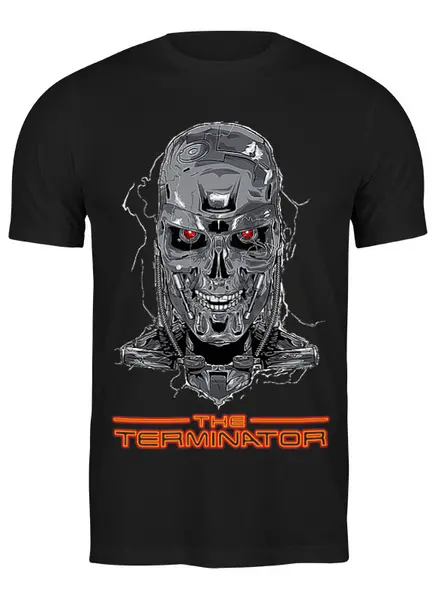 Заказать мужскую футболку в Москве. Футболка классическая Terminator от balden - готовые дизайны и нанесение принтов.
