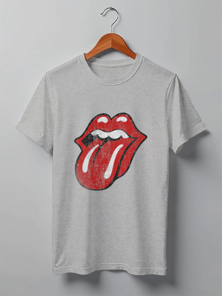 Заказать мужскую футболку в Москве. Футболка классическая Rolling Stones от geekbox - готовые дизайны и нанесение принтов.