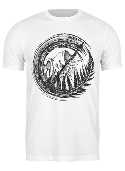 Заказать мужскую футболку в Москве. Футболка классическая Fern Travel от oneredfoxstore@gmail.com - готовые дизайны и нанесение принтов.