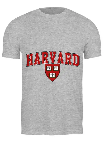 Заказать мужскую футболку в Москве. Футболка классическая Harvard от dopet - готовые дизайны и нанесение принтов.
